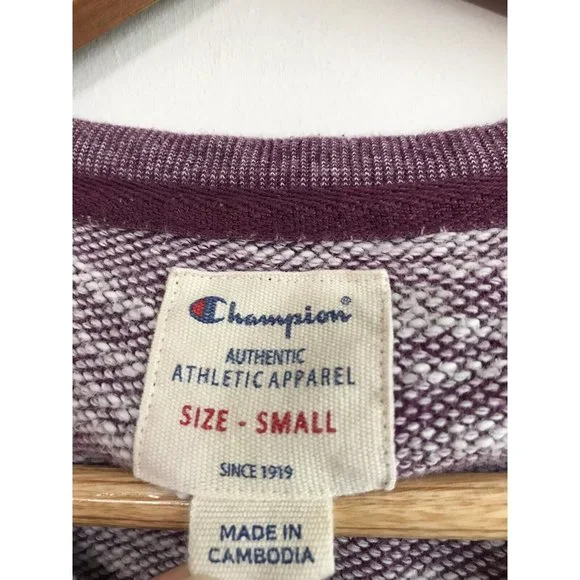 Champion Women's Pink Purple Two Tone Size Small Sweater - Picture 3 of 4
